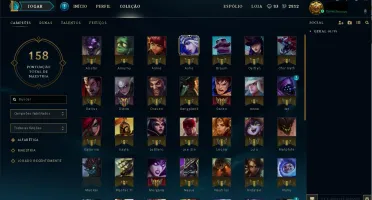 Conta LOL borda ouro