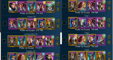 Conta Raid Shadow Legends, Mid-end Game, Lv 70, Dungeons 20+