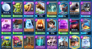 CLASH ROYALE NV 13 FULL, CAMPEÃO, 100K GOLD, 300+ GEMAS