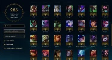 CONTA LEAGUE OF LEGENDS PLATINA 4