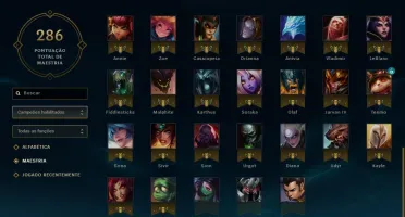 CONTA LEAGUE OF LEGENDS PLATINA 4