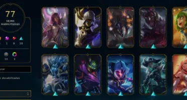 Conta League of Legends lvl 200+ e muita skins