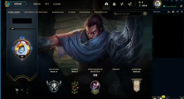 CONTA LV 64 COM 9 SKIN HABILITADO E 1 NO ESPOLIO!!