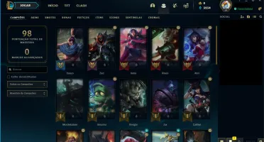 CONTA LV 64 COM 9 SKIN HABILITADO E 1 NO ESPOLIO!!
