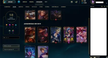 Conta diamante League of Legends