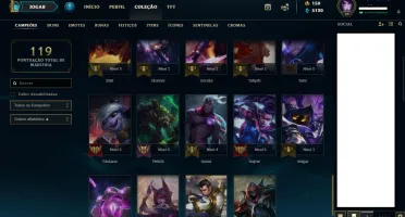 Conta diamante League of Legends