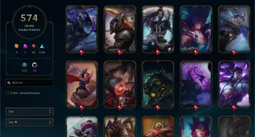 Conta League of legends Platina 4, 574 skins