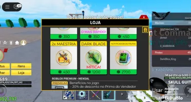 Conta de blox fruits top