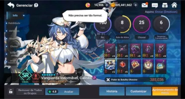 Conta Grand chase Mobile 1600,00 poder