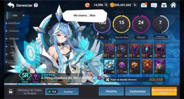 Conta Grand chase Mobile 1600,00 poder