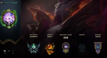 conta platina lvl 330 League of Legends
