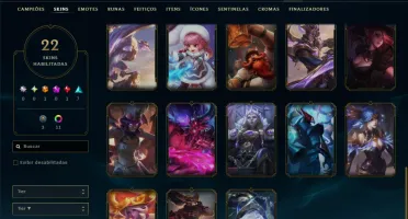 Ouro 4 com 55 Champs e 22 Skins