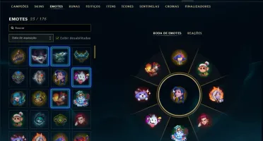 Ouro 4 com 55 Champs e 22 Skins