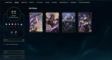 Ouro 4 com 55 Champs e 22 Skins