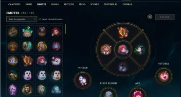 Conta ouro 3 com TODOS os champs e 208 Skins + 7 Vitoriosas