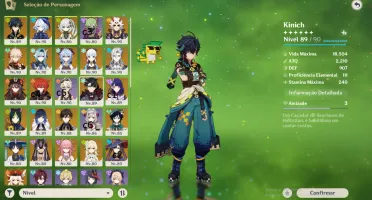 [Na] Ar60 Varios Personagens 5*  Genshin Impact