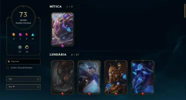 Conta LoL /Platina 4 soloq /Platina 5 FLEX/ Skin mística Kog