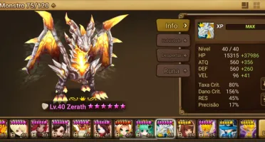 Conta SW late game com dragao de luz - Zerath