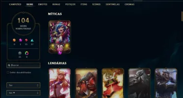 Conta platina 1 (mestre season passada) com Ryze Triunfante