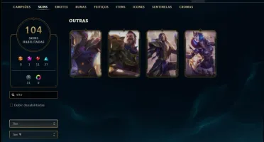 Conta platina 1 (mestre season passada) com Ryze Triunfante