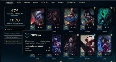 Conta platina 1 (mestre season passada) com Ryze Triunfante