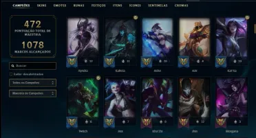 Conta platina 1 (mestre season passada) com Ryze Triunfante