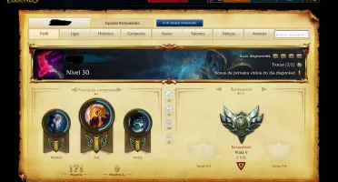 Conta League of Legends Prata 5 107 campeoes e 31 skins