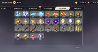Conta Seven Knights Re. Conta End, Full lendários.