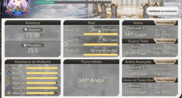 Conta Seven Knights Re. Conta End, Full lendários.