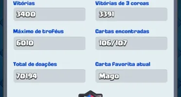 Vendo conta clash royale