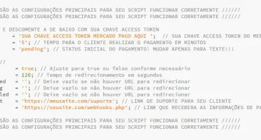 Script Instantâneo para Receber PIX no Mercado Pago