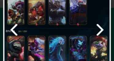 Conta com 100 skins League of legends