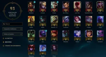 Conta LOL Platina 5