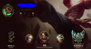 Conta LOL Platina 5