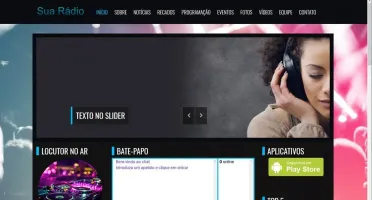 Web Site Administrável Para Rádio BS