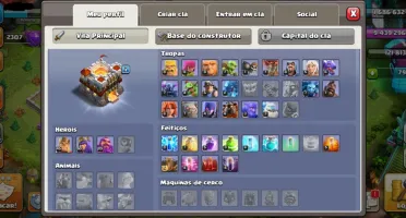 Conta de Clash of Clans - CV11 (Quase Full) c/skins variadas