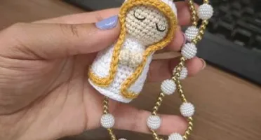 Terço Mariano em Crochê