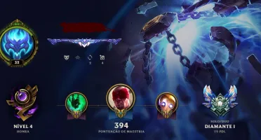 Conta League of Legends Diamante 1 60 skins
