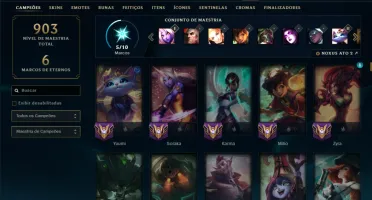 League Of Legends Conta | Todos Os Campões | 450 Skins