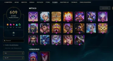League Of Legends Conta | Todos Os Campões | 450 Skins