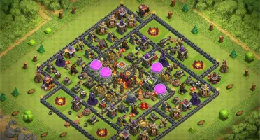 2 conta Clash of clans cv 10