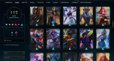 Unranked com TODOS os Champs e 112 Skins ( SUP / JG )