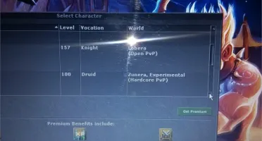 E.k lvl: 157 em lobera e E.D lvl 100 em zunera