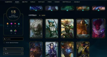 CONTA DE LOL UNRANKED, MAIN YASUO, 18 SKINS