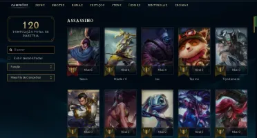 CONTA DE LOL UNRANKED, MAIN YASUO, 18 SKINS