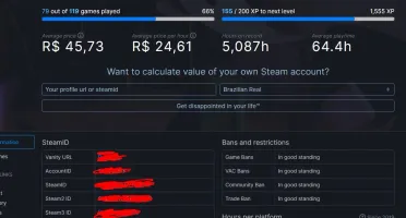 Conta steam RECHEADA DE JOGOS SEM VAC