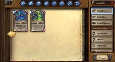 Conta Hearthstone 105 lendárias, 4k pó