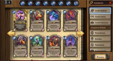 Conta Hearthstone 105 lendárias, 4k pó