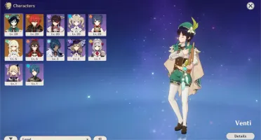 GENSHIN IMPACT / AR 12 / DILUC + VENTI + 6 SR + start pass