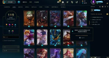 Conta Ouro 4 com 119 skins!